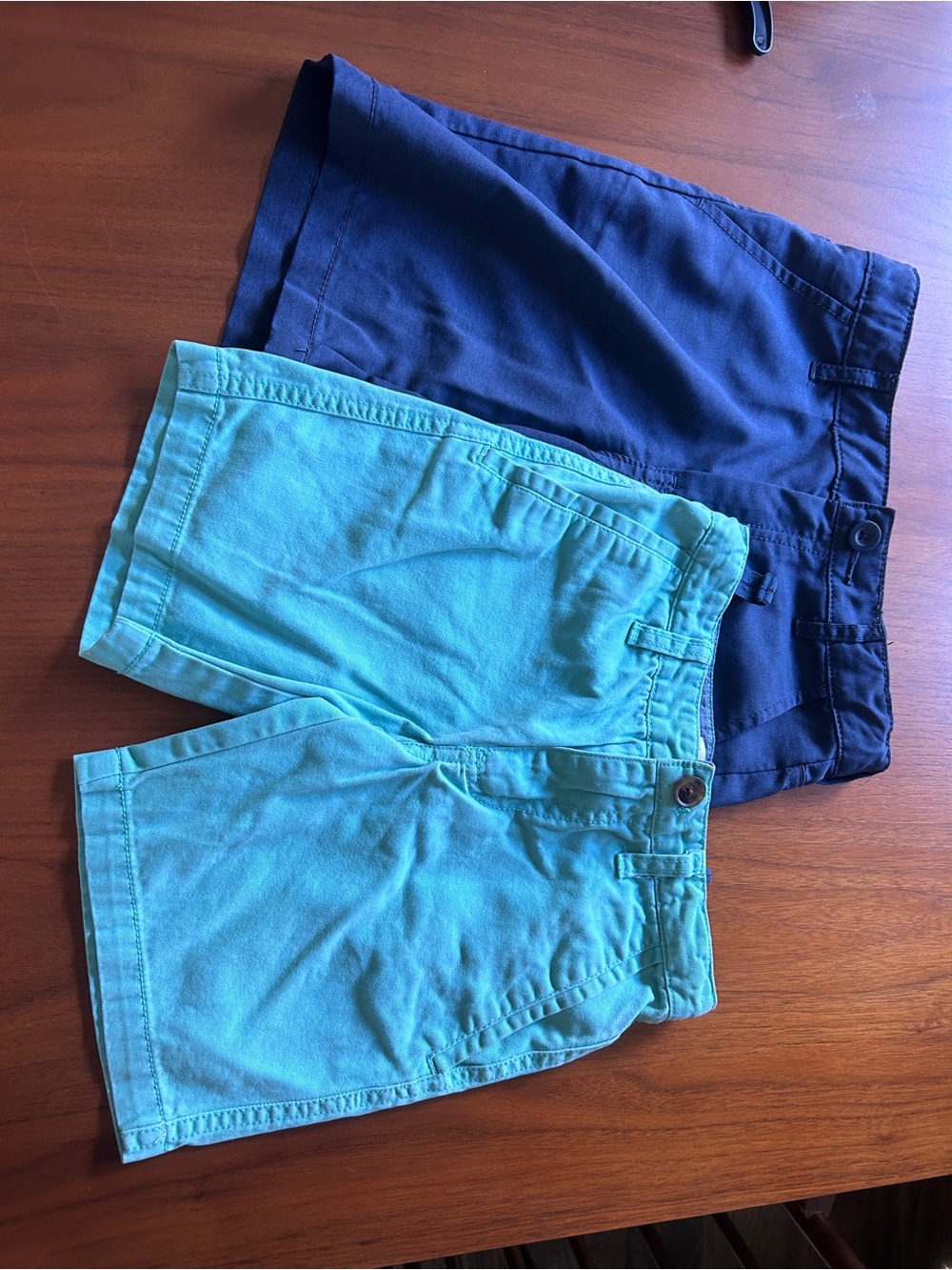 Cat & Jack Casual Cotton Shorts - Turquoise & Navy Boys 6 & 7